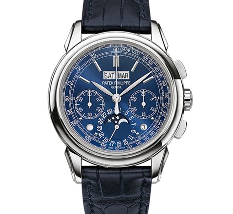 patek philippe blue leather strap|Patek Philippe crocodile strap.